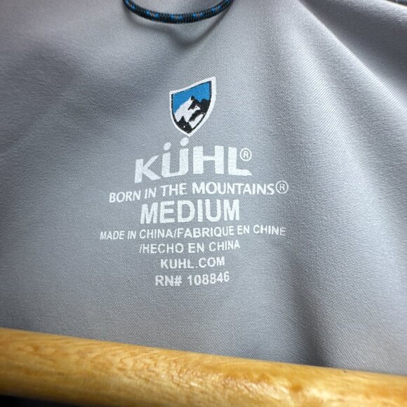 KUHL Shirt Mens Medium Gray Button Up Stretch Quick Dry Performance Outdoor Hike - Picture 8 of 16